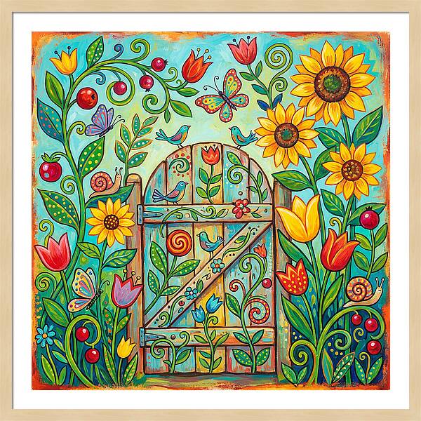 Colorful Garden Gate