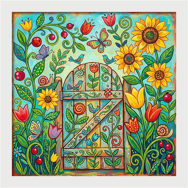 Colorful Garden Gate
