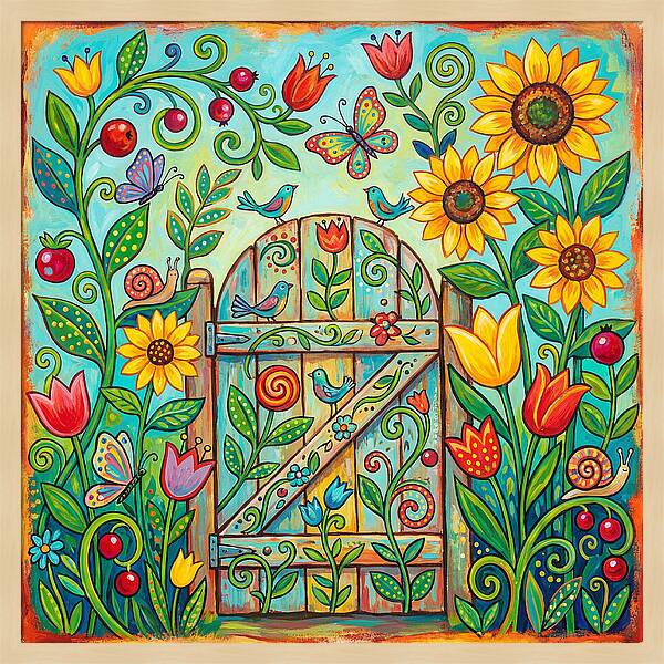 Colorful Garden Gate