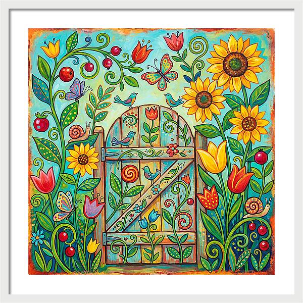 Colorful Garden Gate
