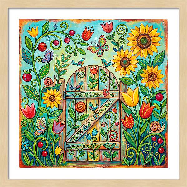 Colorful Garden Gate