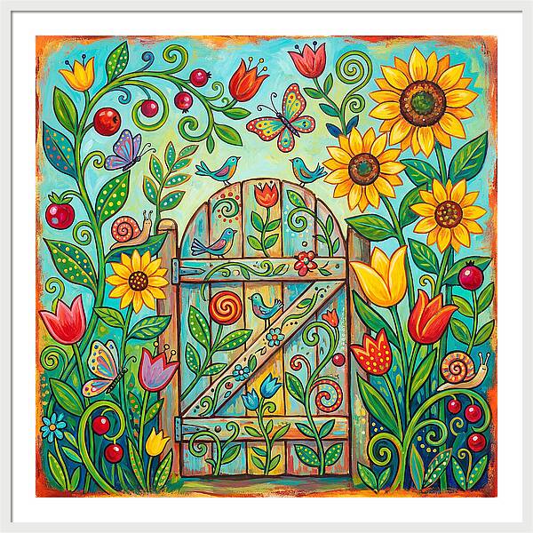 Colorful Garden Gate