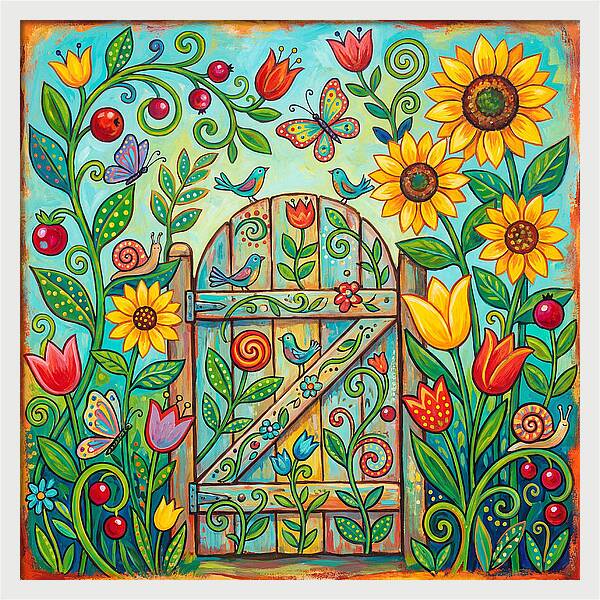 Colorful Garden Gate