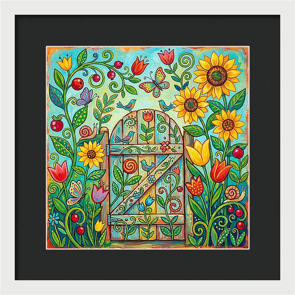 Colorful Garden Gate
