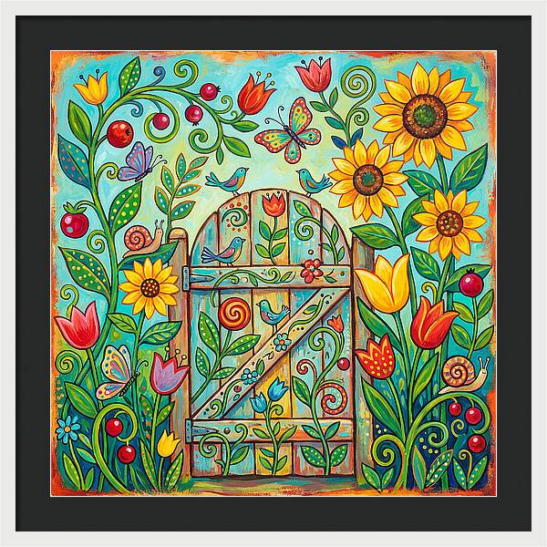 Colorful Garden Gate