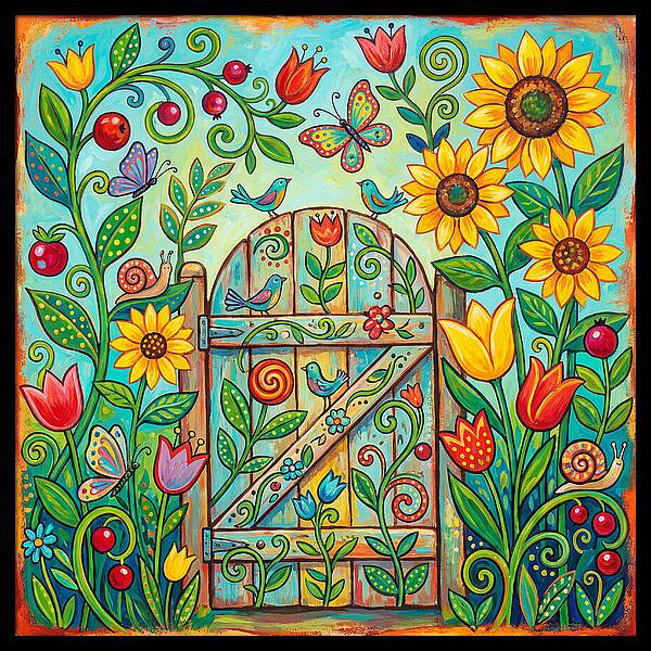 Colorful Garden Gate