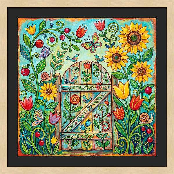Colorful Garden Gate