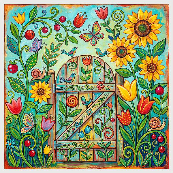 Colorful Garden Gate
