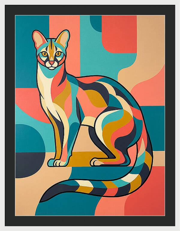 Colorful Genet Portrait