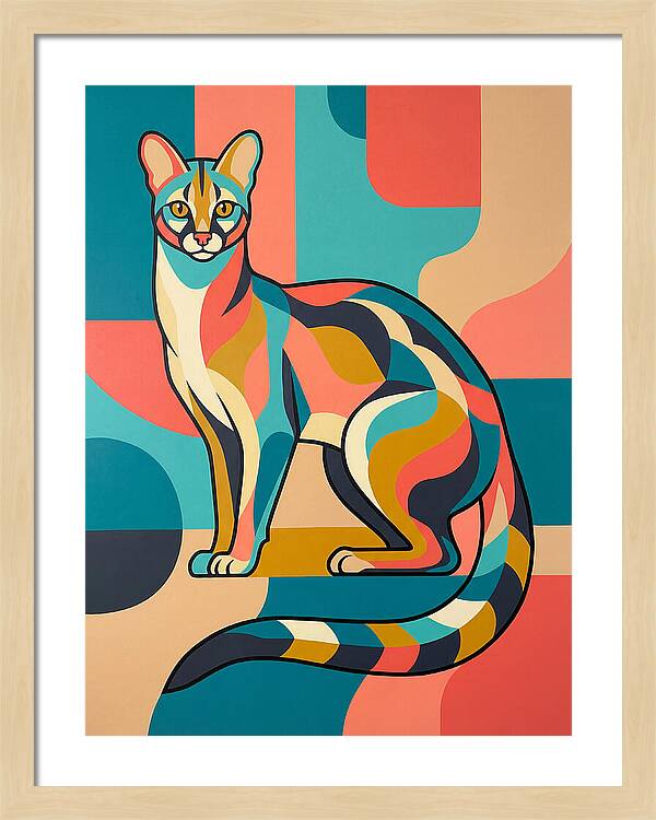 Colorful Genet Portrait