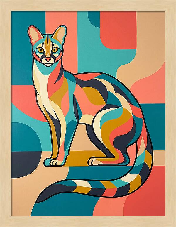 Colorful Genet Portrait