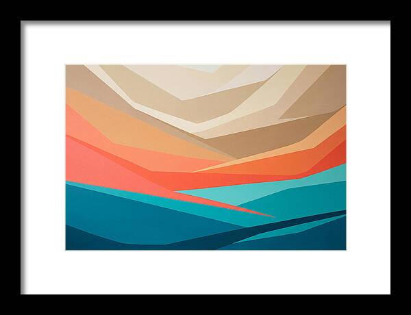 Colorful Geometric Landscape