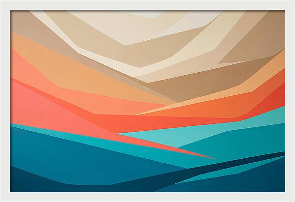 Colorful Geometric Landscape