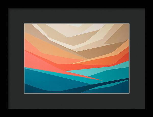 Colorful Geometric Landscape