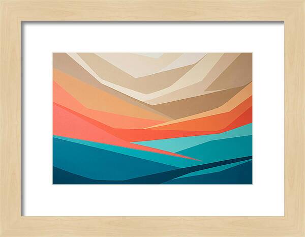 Colorful Geometric Landscape