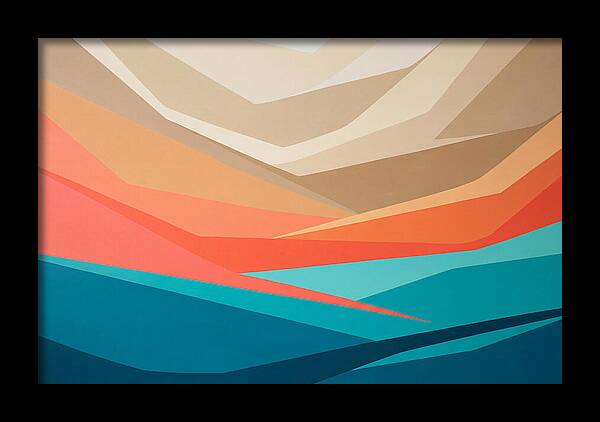 Colorful Geometric Landscape