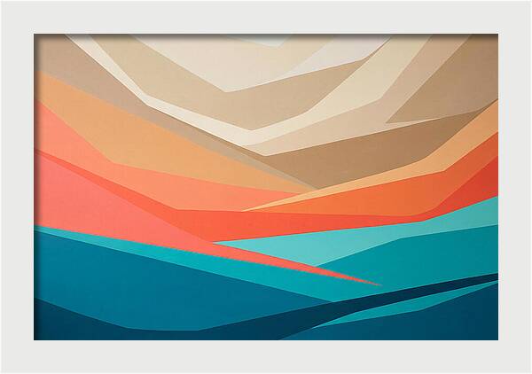 Colorful Geometric Landscape
