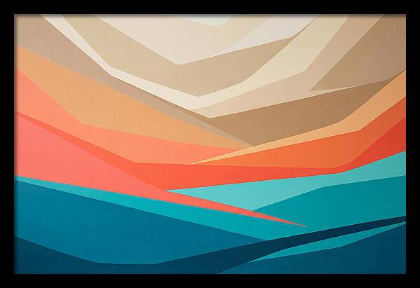 Colorful Geometric Landscape