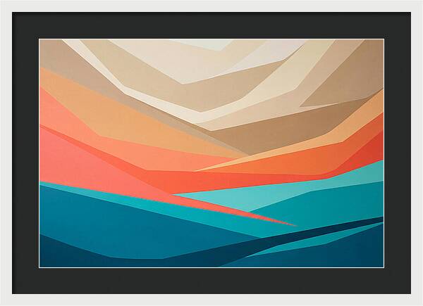 Colorful Geometric Landscape