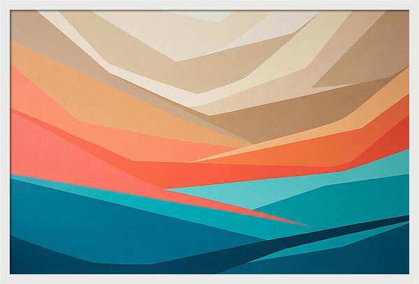 Colorful Geometric Landscape
