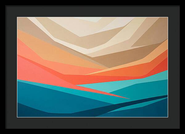 Colorful Geometric Landscape