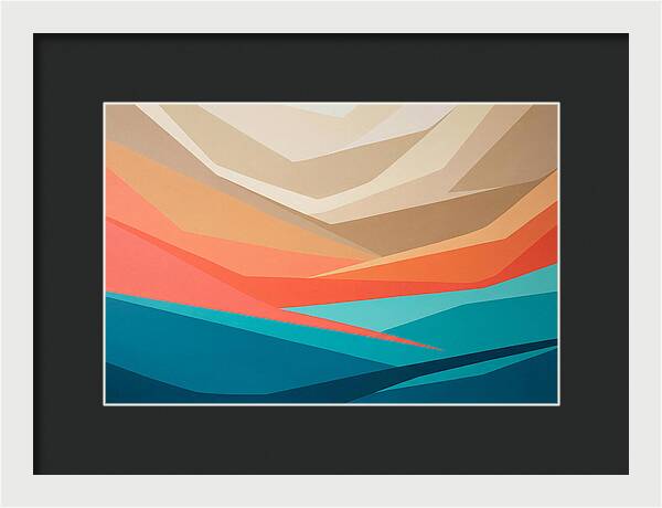 Colorful Geometric Landscape