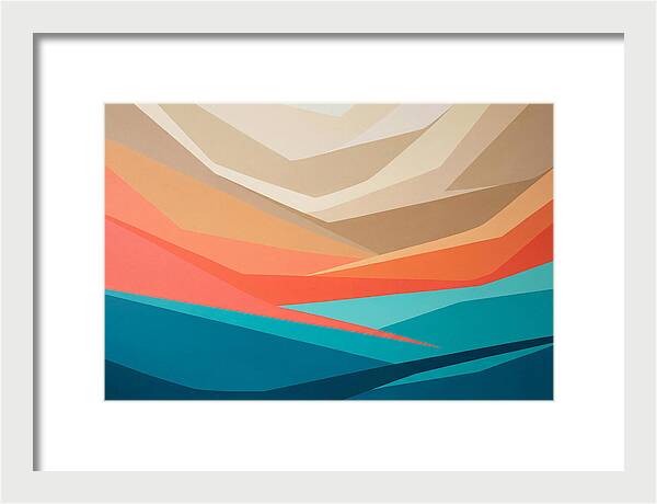 Colorful Geometric Landscape