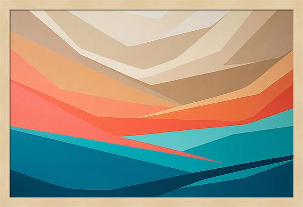 Colorful Geometric Landscape