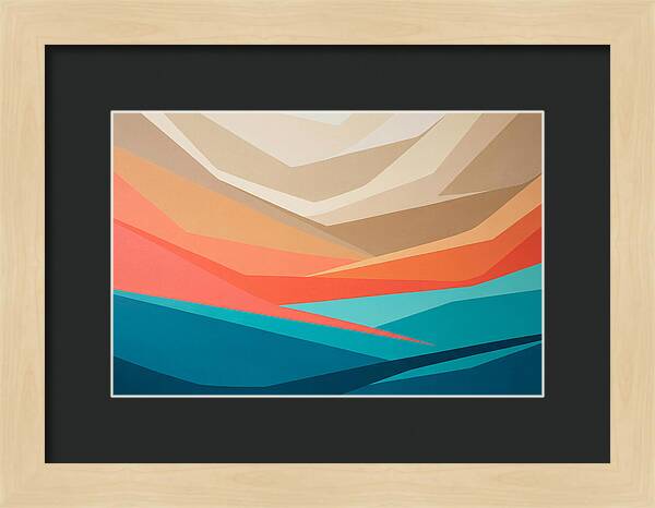 Colorful Geometric Landscape
