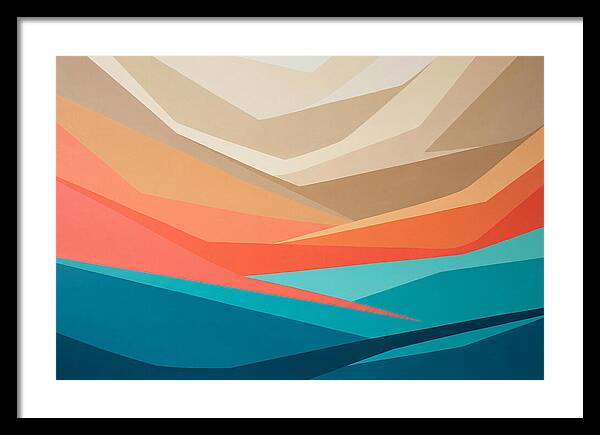 Colorful Geometric Landscape
