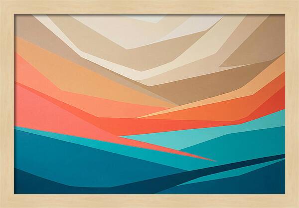 Colorful Geometric Landscape
