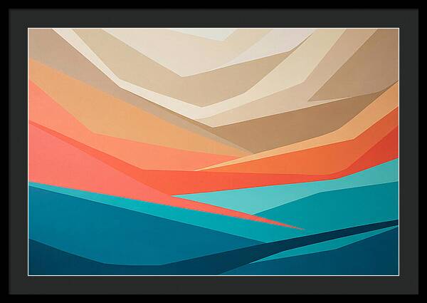 Colorful Geometric Landscape