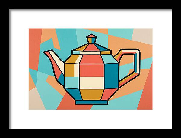 Colorful Geometric Teapot