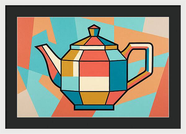 Colorful Geometric Teapot