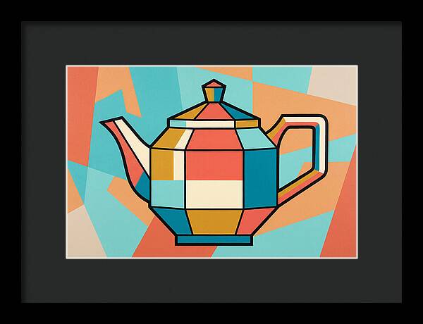 Colorful Geometric Teapot