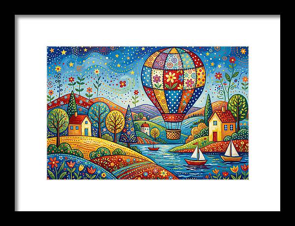 Colorful Hot Air Balloon Adventure
