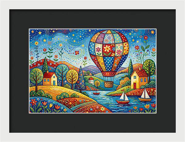 Colorful Hot Air Balloon Adventure