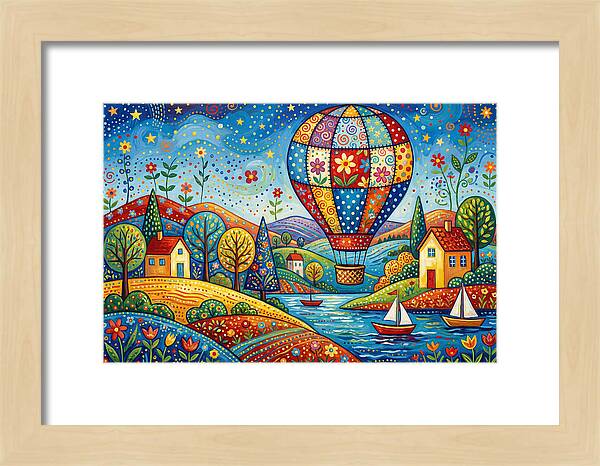 Colorful Hot Air Balloon Adventure