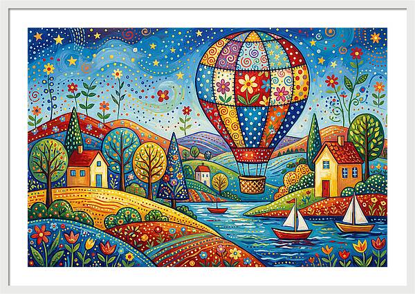 Colorful Hot Air Balloon Adventure