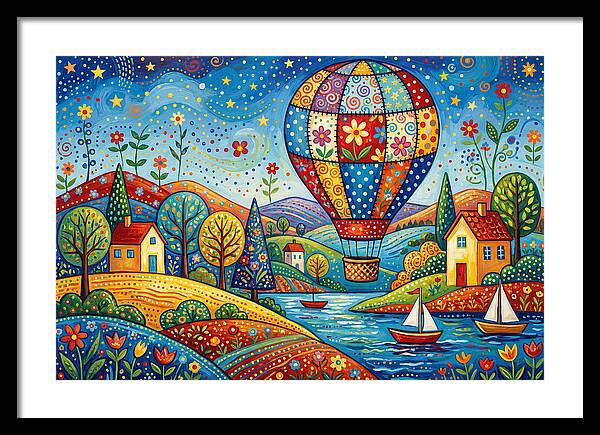 Colorful Hot Air Balloon Adventure