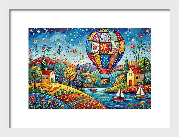 Colorful Hot Air Balloon Adventure