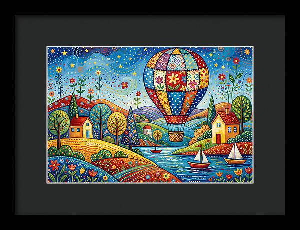 Colorful Hot Air Balloon Adventure