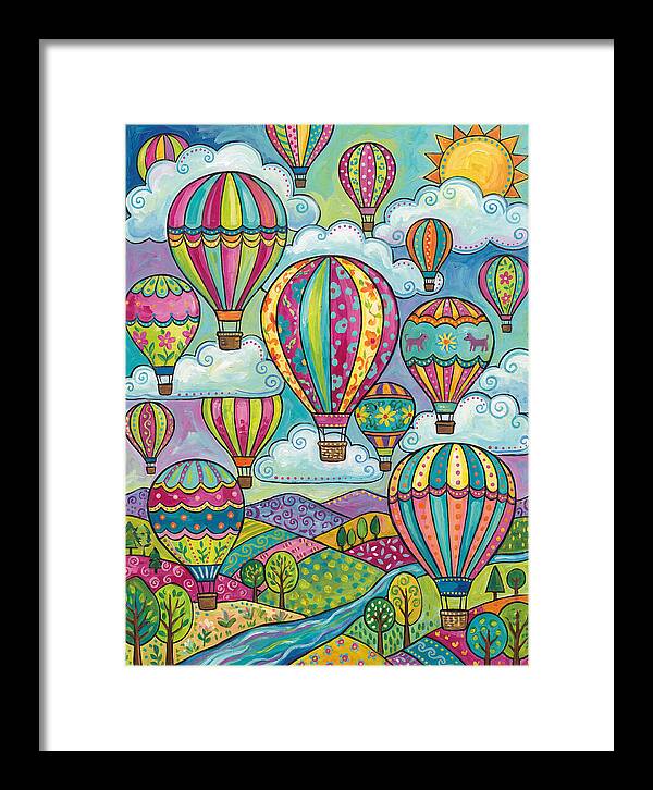 Colorful Hot Air Balloon Landscape