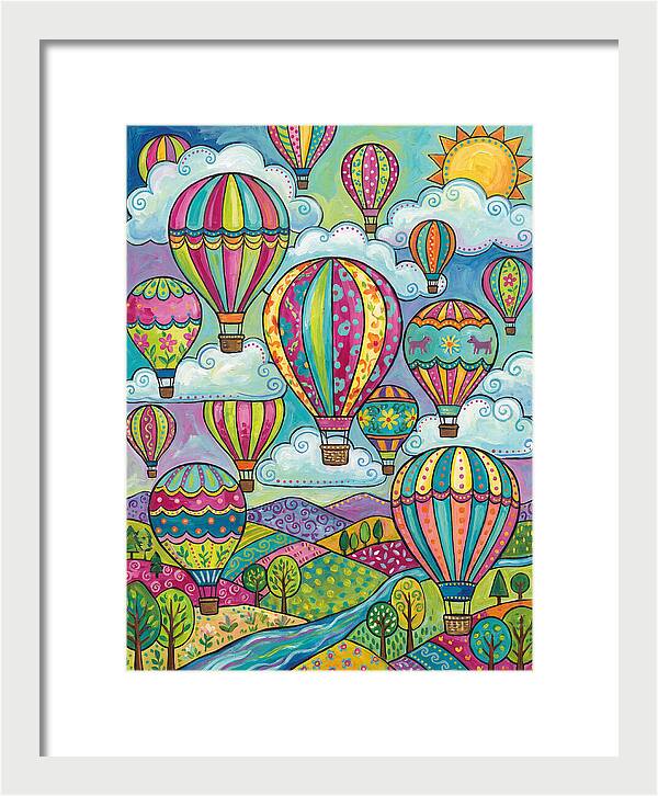 Colorful Hot Air Balloon Landscape