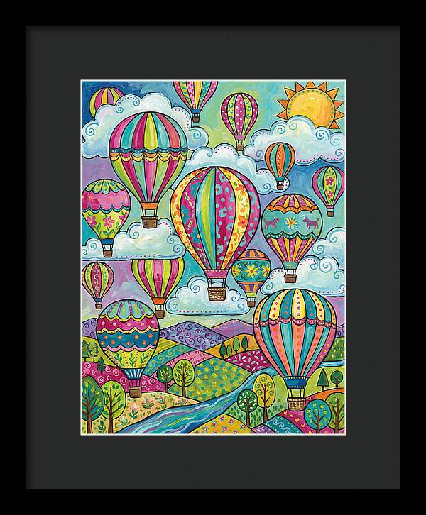 Colorful Hot Air Balloon Landscape