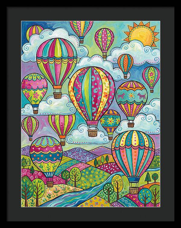 Colorful Hot Air Balloon Landscape
