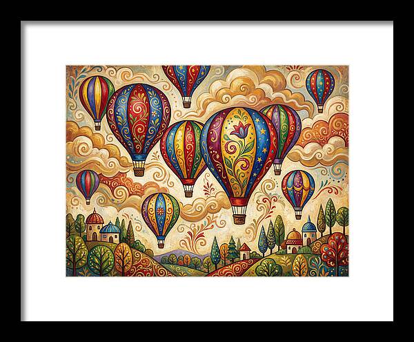 Colorful Hot Air Balloons In The Sky