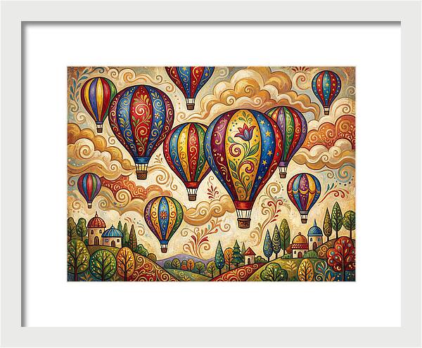 Colorful Hot Air Balloons In The Sky