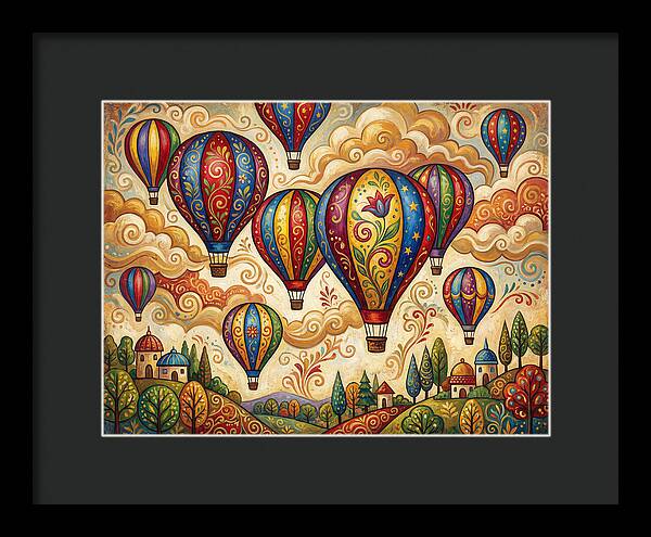 Colorful Hot Air Balloons In The Sky