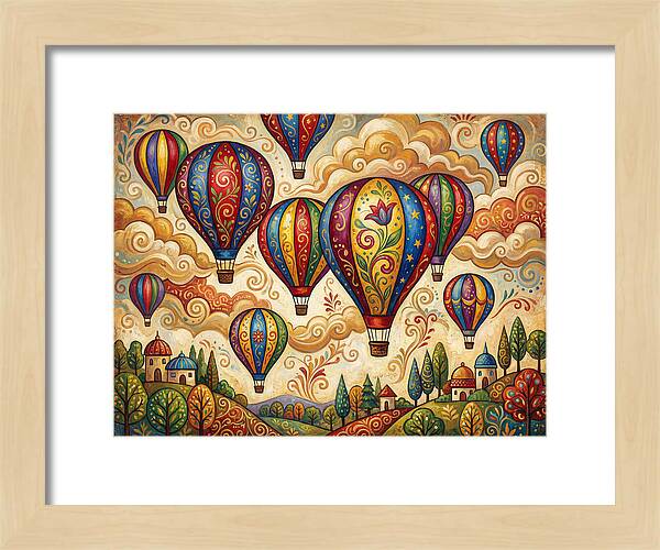 Colorful Hot Air Balloons In The Sky